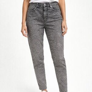 The Kooples Jeans Hiver Size 27 Animal Print New Black White